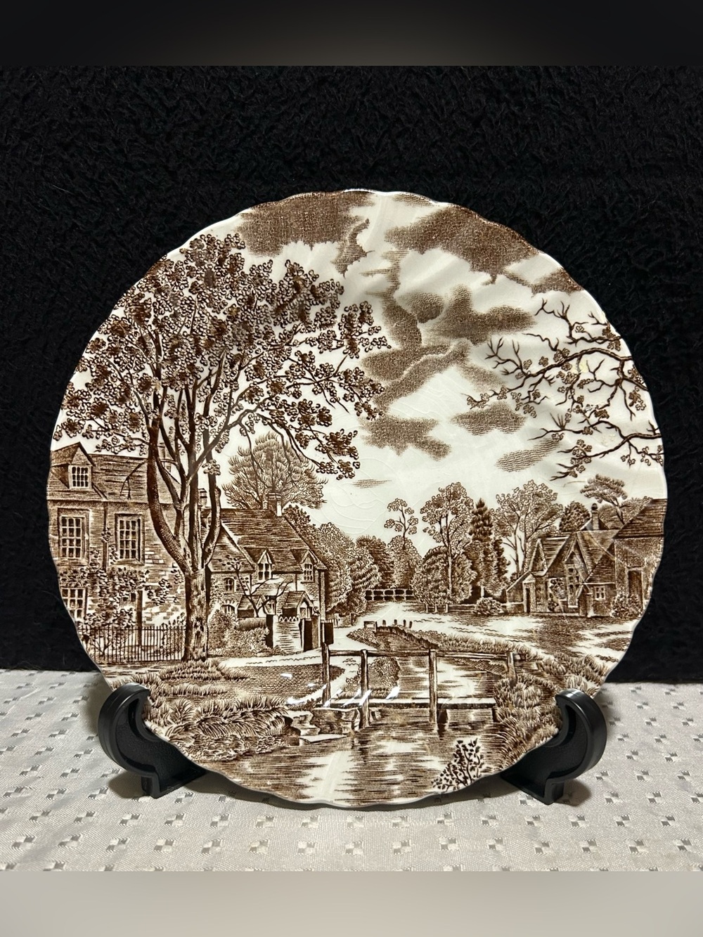 Johnson Brothers COTSWOLD Stoke on Trent~Brown~Ironstone~1 Salad Plate
